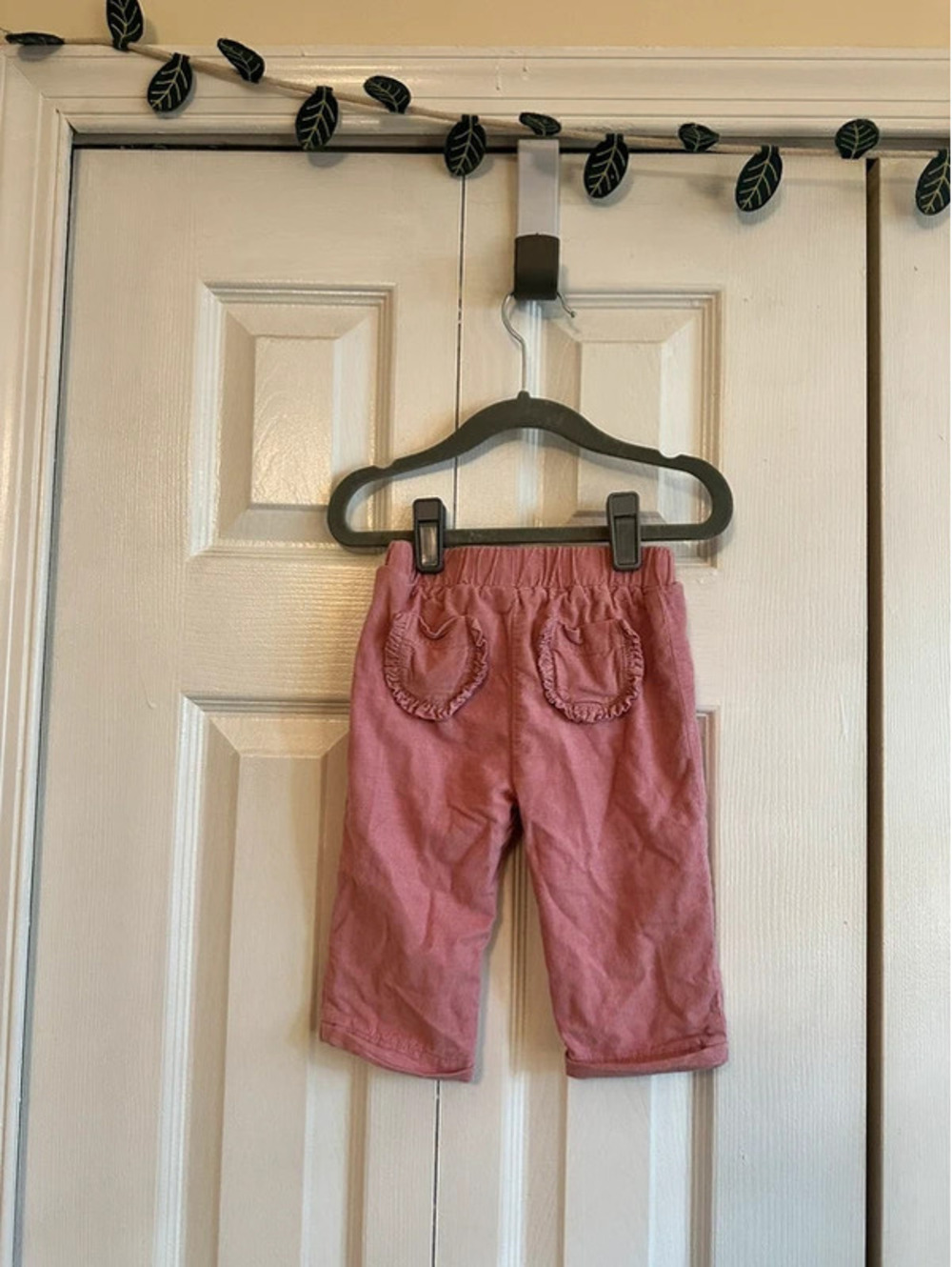 Baby Boden pink corduroy pants, size 6-9 months